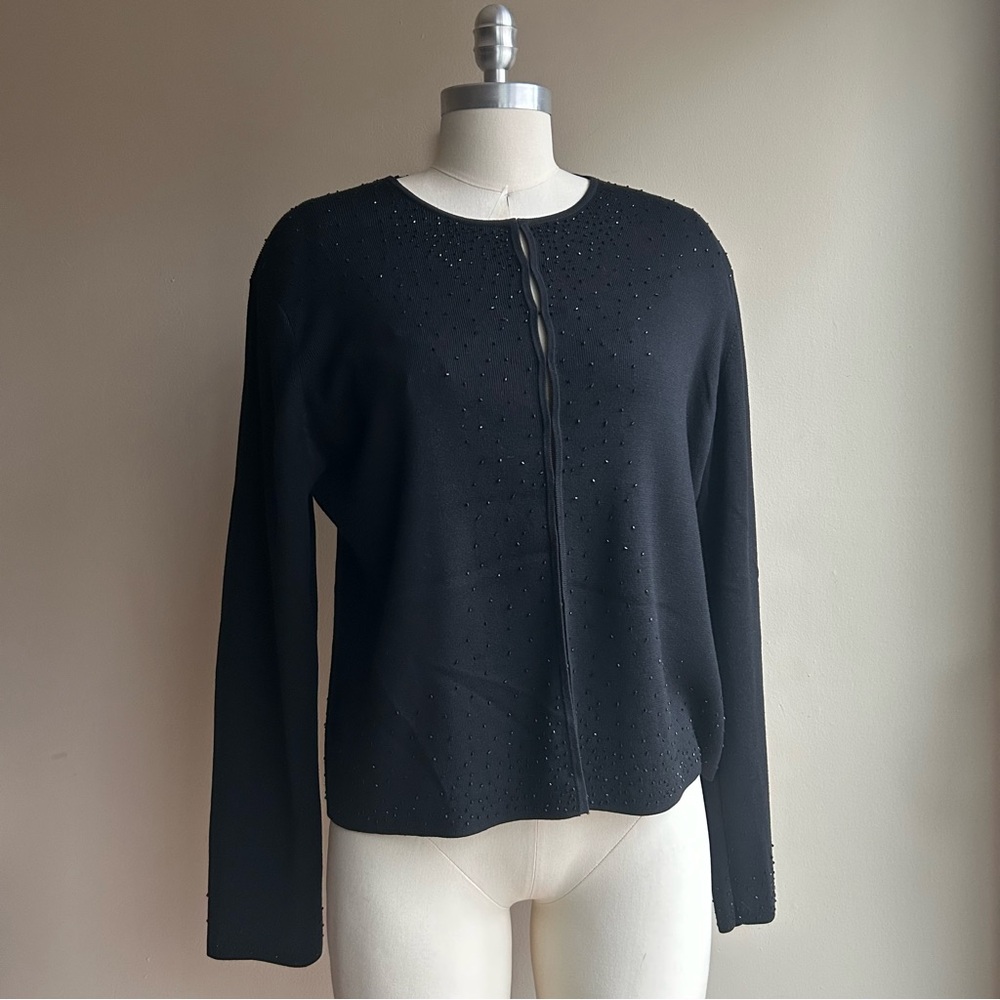 Rena Rowan Black Silk Blend Sweater